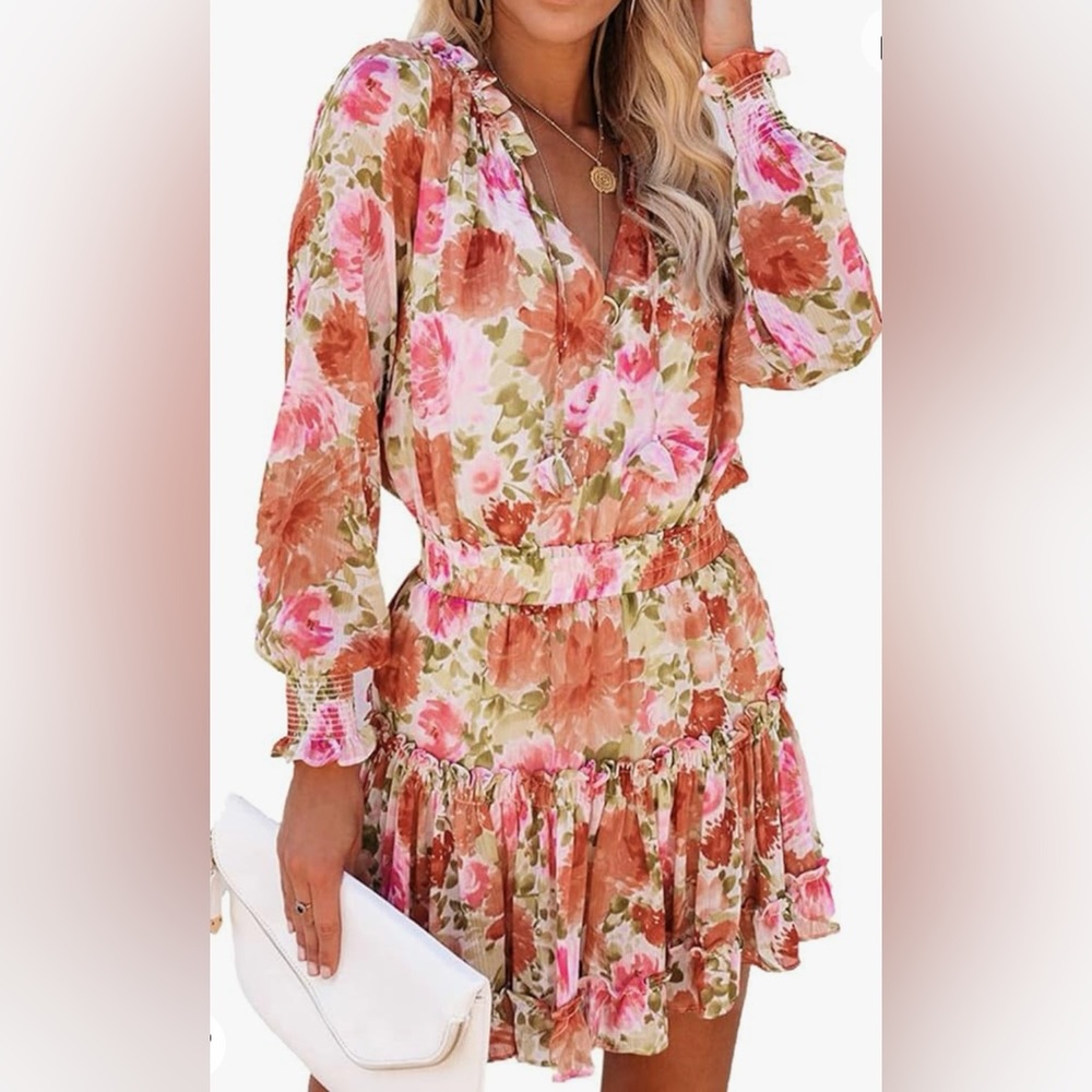 Ruffle floral Dress